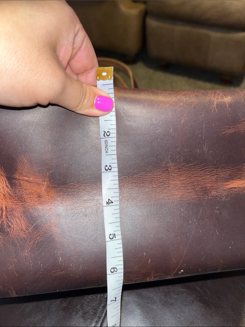 Autumn harvest Brown Leather Tote Bag from KMM and co - Picture 16 of 17